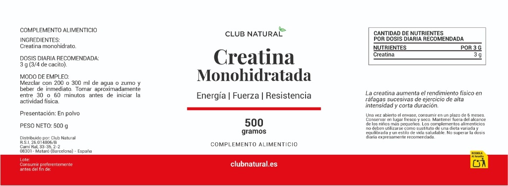 Creatina Monohidrato