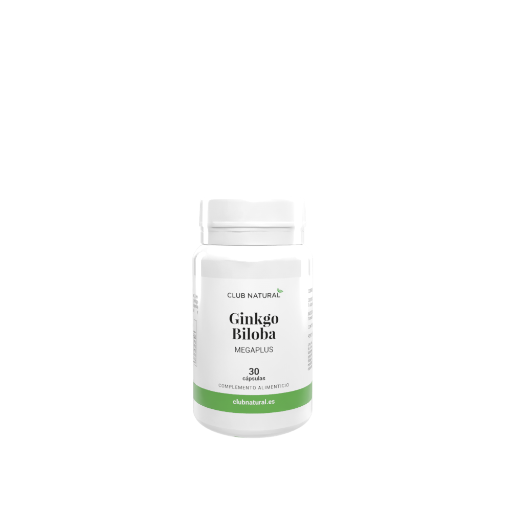 Ginkgo Biloba 30 cápsulas MEGAPLUS - Sistema circulatorio, venas