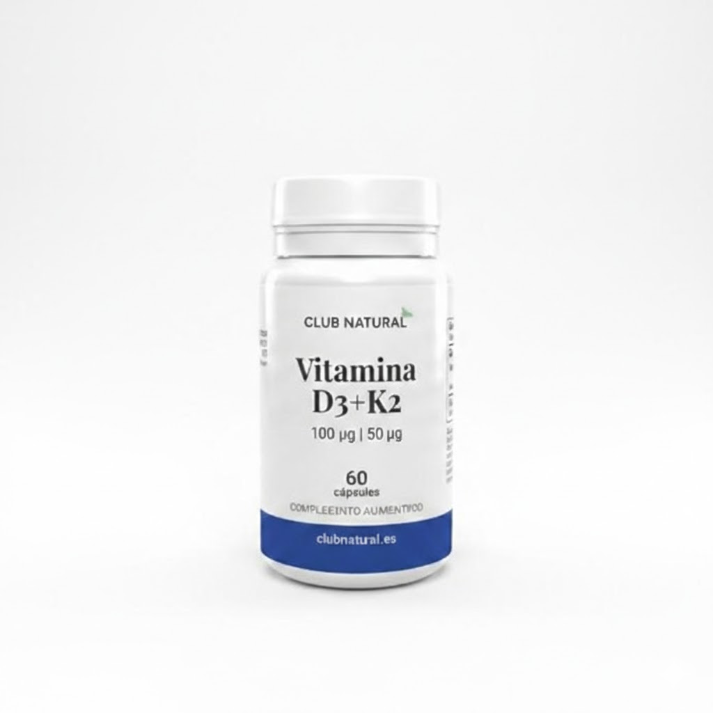 Vitamina D3+K2 60 cáps. de 4.000UI