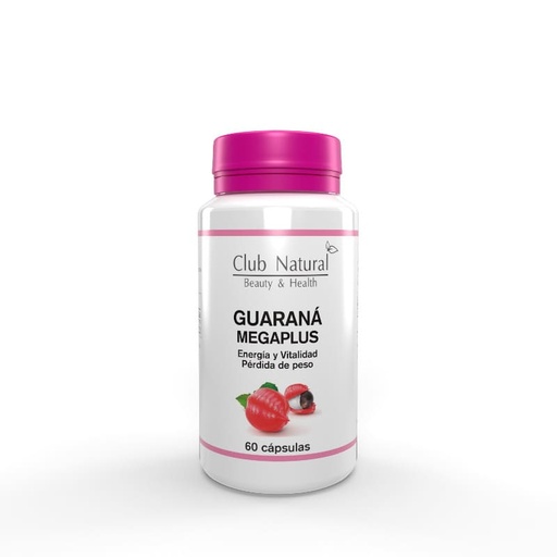 Guaraná 60 cáps MEGAPLUS - Energía y vitalidad, pérdida de peso