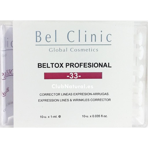 [B-033/10X1] BELTOX PROFESIONAL -33- 10x1-ml (Botox sin agujas, relleno de arrugas)