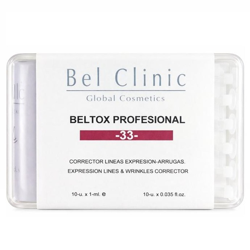 [B-033/12X1] BELTOX PROFESIONAL -33- 10x1-ml (Botox sin agujas, relleno de arrugas)